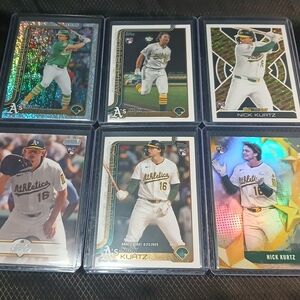 Topps Oakland A's Nick Kurtz Baseball Card 6-Card Set - Green & White